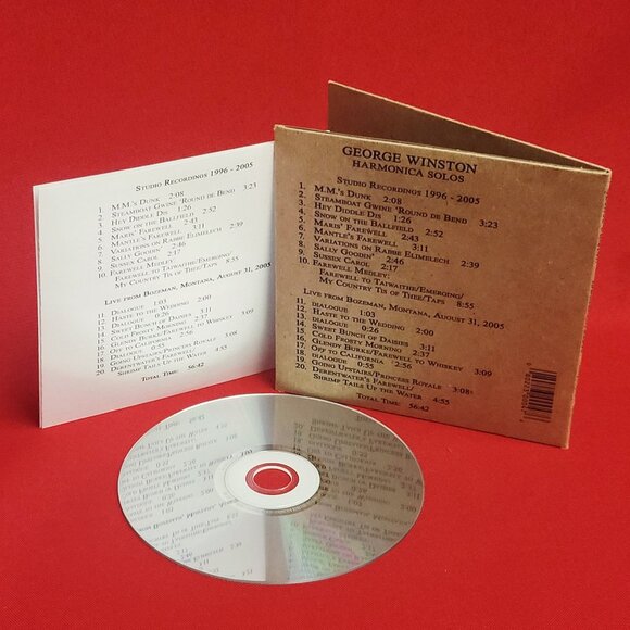 George Winston Harmonica Solos CD 2005 Signed - Picture 7 of 7